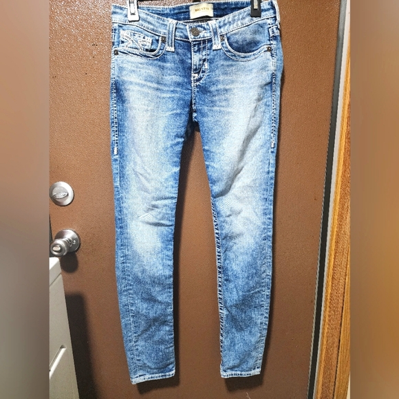 Big Star Liv Skinny Jeans light acid washed color size 27R - Picture 1 of 6